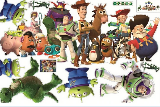 

1X Removable Wall Sticker Toy Story Wall Stickers Cute Cartoon Boy Children's Room