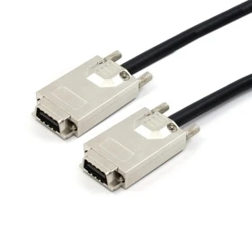 

10pcs/lot Screw type External Infiniband Multilane SAS 4X SFF-8470 to Infiniban SFF-8470 raid Card server Data Cable 2m