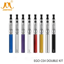 JomoTech Ego Ce4 Double Starter Kit eGo Rechargeable 1100mAh eGo T Battery Ce4 Clearomizer Electronic Cigarette