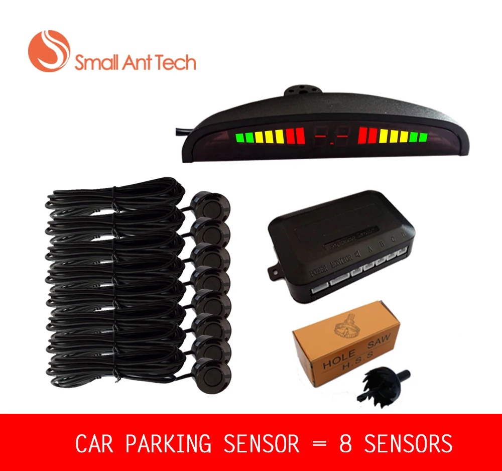 8 Sensors Car LED Parking Sensor Assistance Reverse Backup Radar Monitor System Backlight Display for free shiping | Автомобили и
