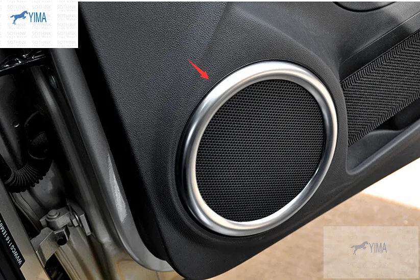 

For Volkswagen Beetle 2013 2014 2015 Side Door Tweeter Speaker Audio Cover Trim 4 pcs / set / Matt style!