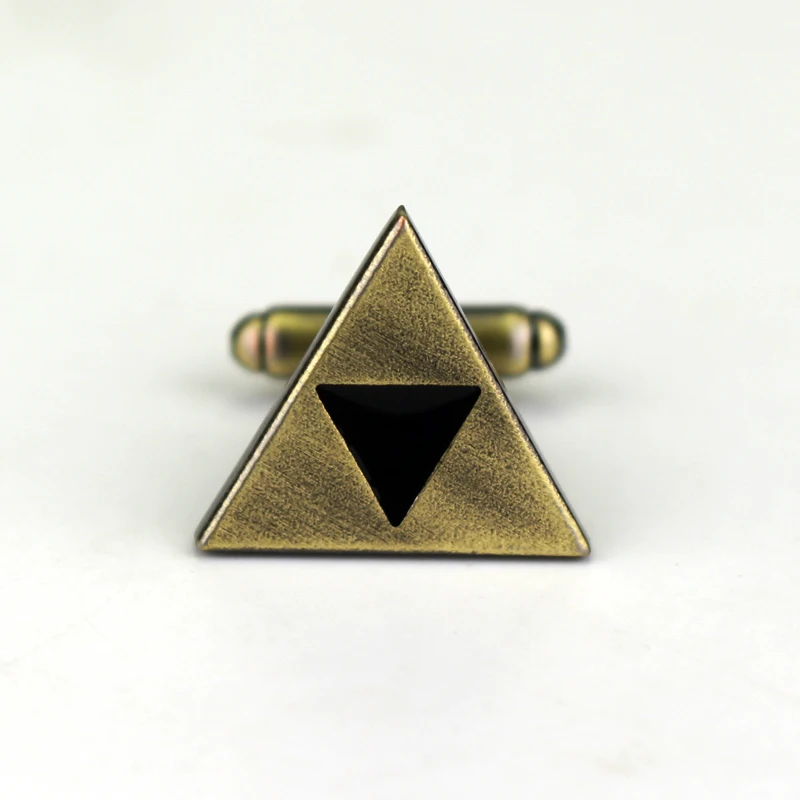 Dongsheng игра Аниме Легенда о Зельде Triforce металлические зажимы для галстука, запонки для мужчин рубашка уникальные запонки фигурные ювелирные изделия-40