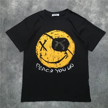 

New Novelty 2019 Punk Unisex Fashion T Shirts 3D Revolver diamond T-Shirt Hip Hop Skateboard Street Cotton T-Shirts Tee Top AC3