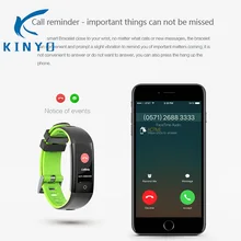 Смарт-браслет сердечный ритм Давление шагомер Фитнес трекер IP67 Водонепроницаемый смарт-браслет умный Браслет pk mi Band 3