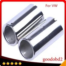 New Chrome Stainless Steel Exhaust Tail Car Rear Muffler Tip Pipe Molding for VW Passat CC 2008 2009 2010 2011 2012 tail pipe New Chrome Stainless Steel Exhaust Tail Car Rear Muffler Tip Pipe Molding for VW Passat CC 2008 2009 2010 2011 2012 tail pipe