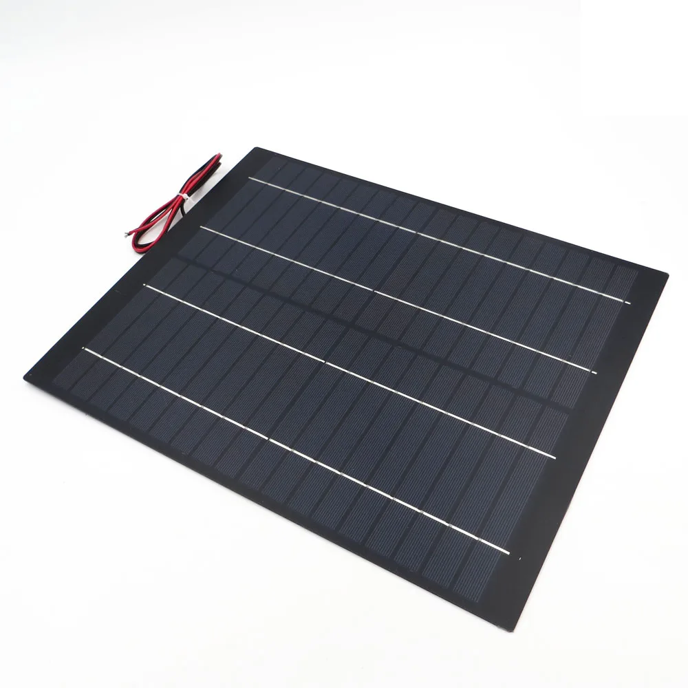 Mini Solar Cell 20W 1.1A 18V 20W PET polycrystalline solar panel PV module cell charge for 12V battery Charger
