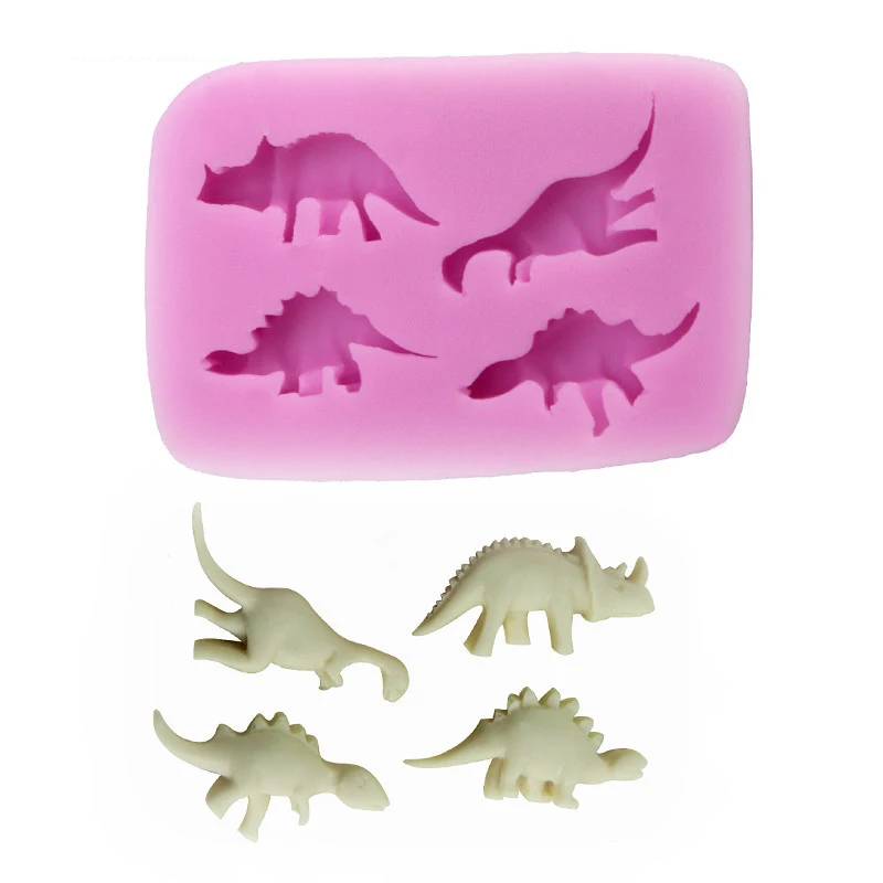 

3D Dinosaur Shape Fondant Silicone Mold DIY Jelly Chocolate Soap Molds Cake Decorating Tools DIY Kitchen Supplies Bakeware
