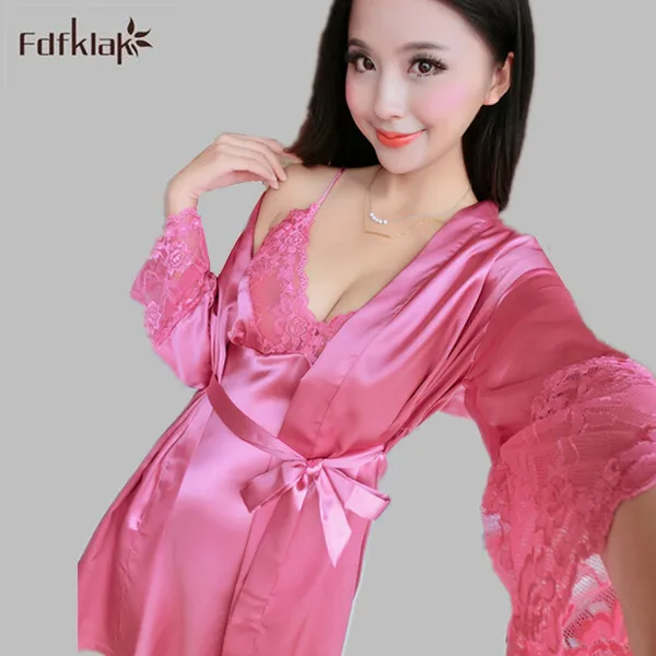 ladies satin dressing gowns