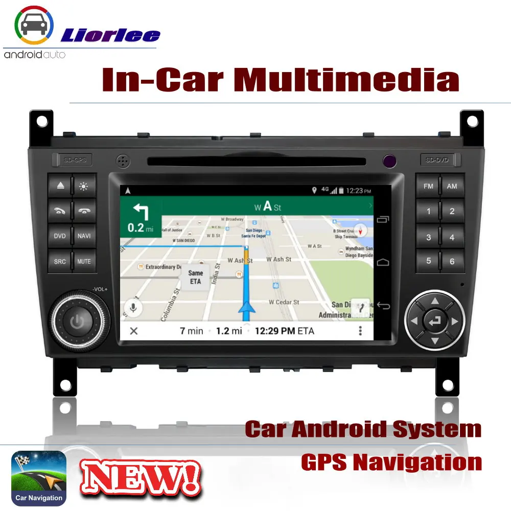 Автомобильные магнитолы с DVD плеер gps навигации для Mercedes Benz CLK класса C209/A209 2000~ 2010 Android HD дисплею Системы аудио