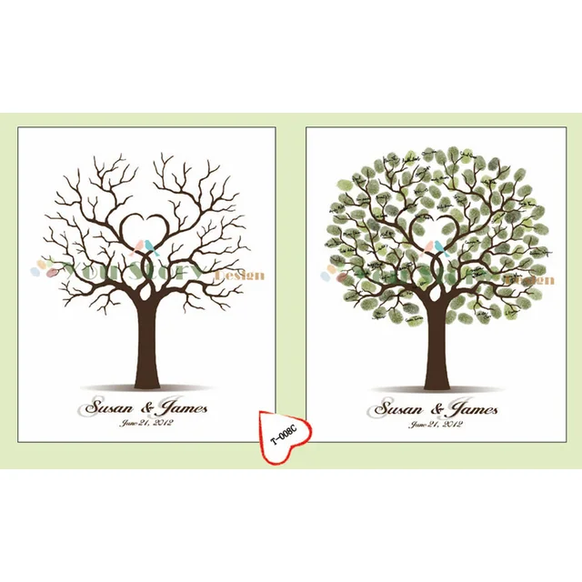 Fingerprint Tree Guest Book