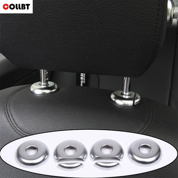 

COLLBT Car Styling ABS Chrome Head Rest Switch Cover Trim Sticker For BMW 3 Series F30 316i 320li 328i 2013-2017