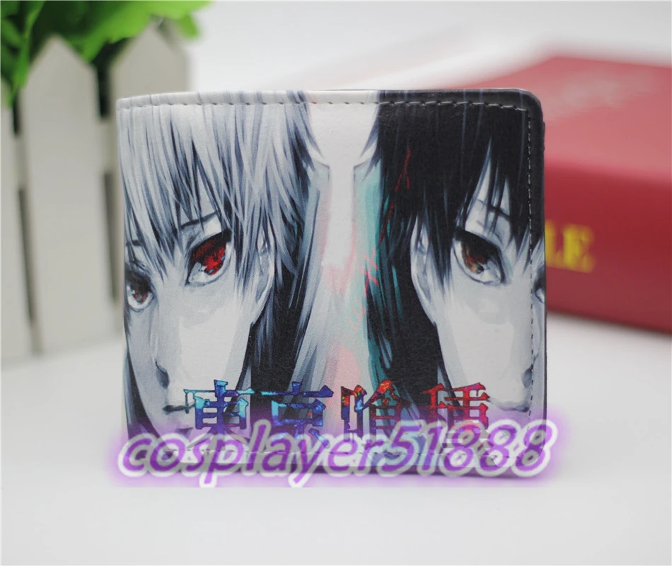 Japan font b anime b font Tokyo Ghoul wallets mask font b cosplay b font Bifold