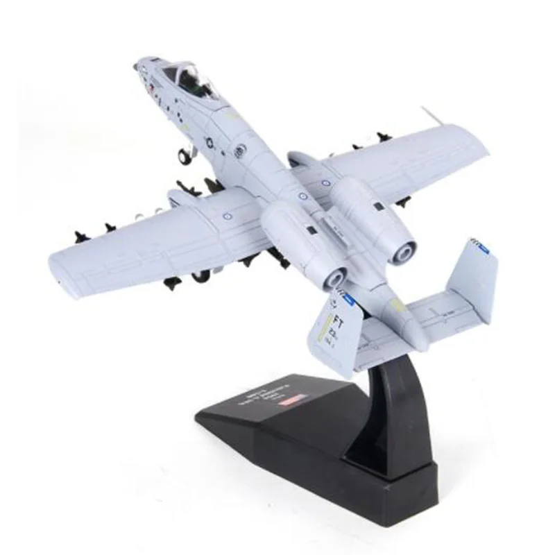 

1/100 Scale Military Aircraft Airplane American A10 Fighter Attack Models Toy Adult Children Toys for Display Show Collection