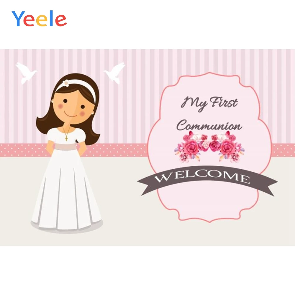 

Yeele Flower Pigeon Baby Girls Party Show Portrait Photography Background Customized Photographic Backdrop For Photo Studio