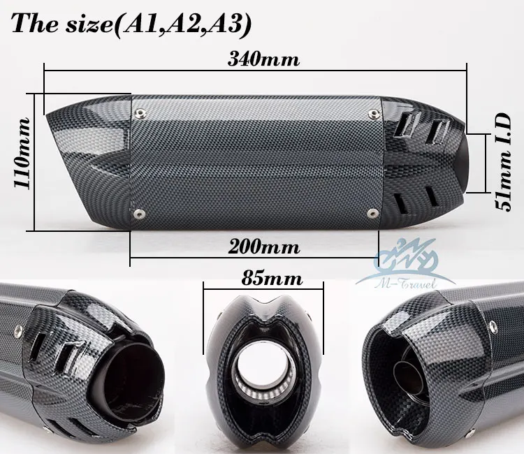 36 50 мм Универсальная выхлопная труба мотоцикла MT09 zx10R ZX6 Z900 ninja250 er6n z1000 R15 MT03 R3 Z125