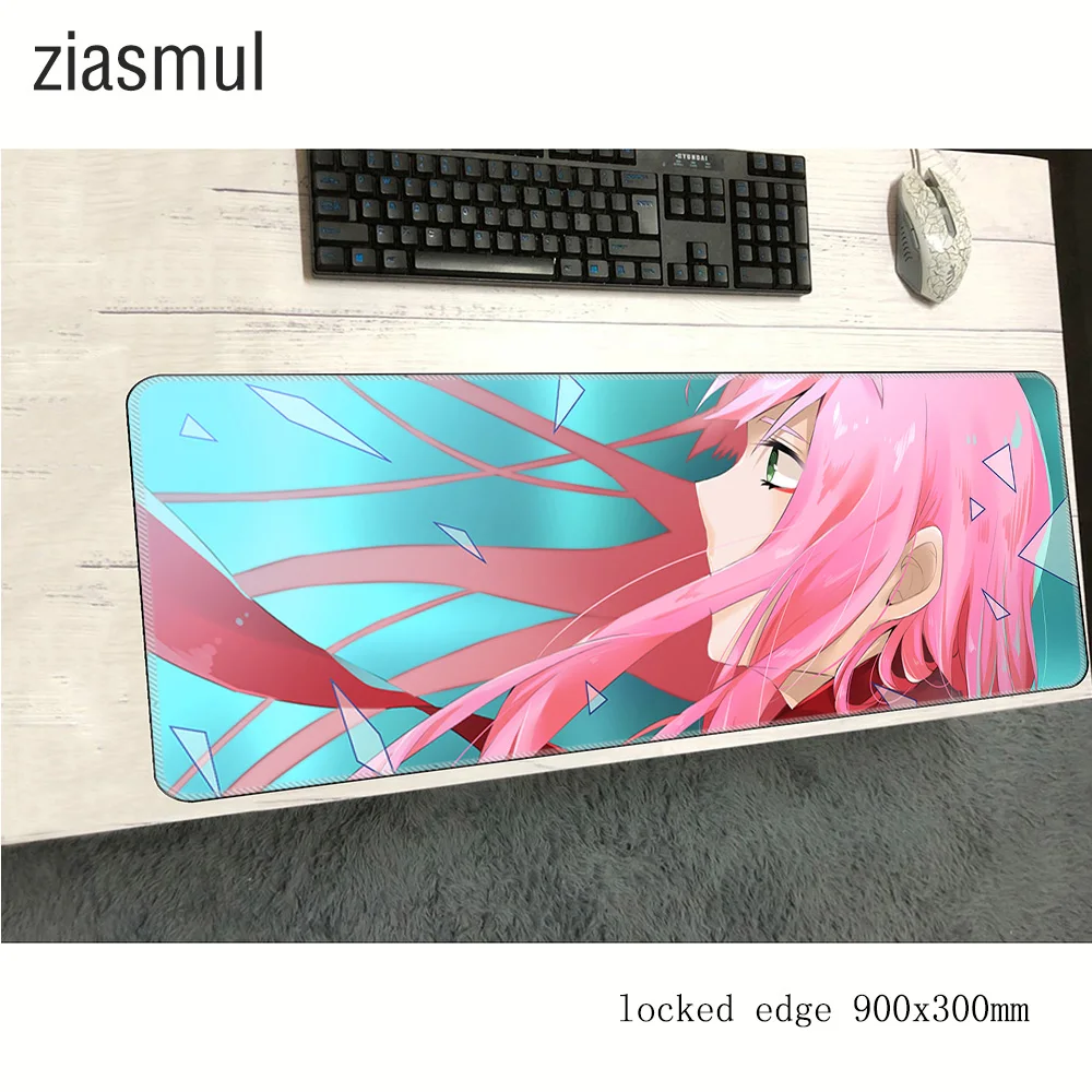 Коврик для мыши darling in the franxx игровой коврик 900x300x3 мм большой Рождественский