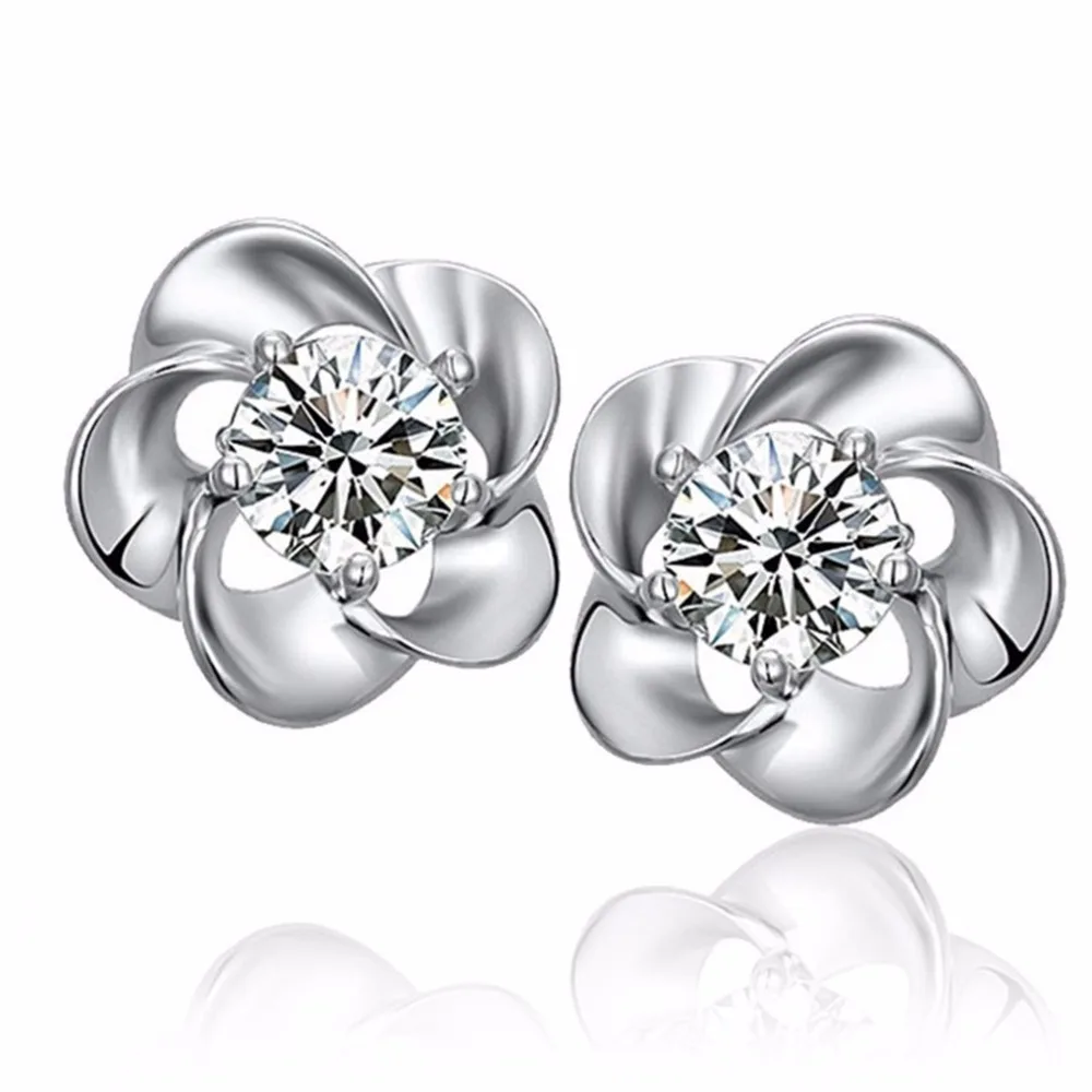 Buy Lucky Flower Earrings For Women Cheap Cute Stud