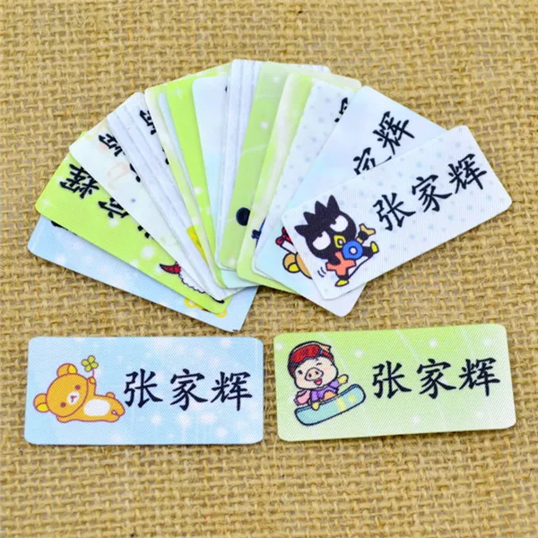 Customized Kids Name stickers Cloth Iron Sewn on cartoon styls - 10