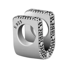 Подходит для Pandora Charms браслеты буквы U бусины 925 пробы-серебро-ювелирные изделия