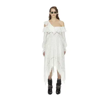 

Summer 2019 Dress Sexy Celebrity Backless Floral One-Shoulder Women Full Floral Night Club Bandage Body con Dresses Wholesale