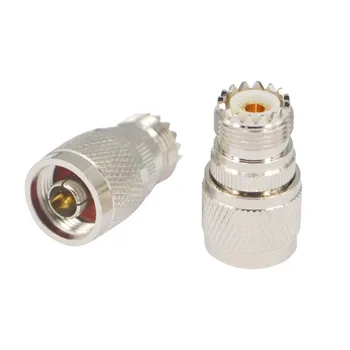 

2 Pieces N - UHF Adapter UHF(L16) Jack Female to N Plug Male Straight Connector