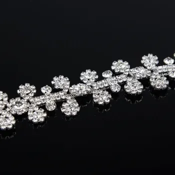 5Yards Diamante Rhinestone Trim Wedding Bridal Gold Silver Rose Gold Tone Crystal Applique Sash Belt 5Yards Diamante Rhinestone Trim Wedding Bridal Gold Silver Rose Gold Tone Crystal Applique Sash Belt