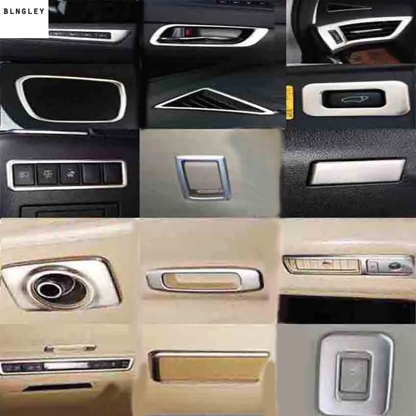 

Free shipping 1lot stainless steel Interior decoration cover for 2015-2019 Toyota Alphard car accessories