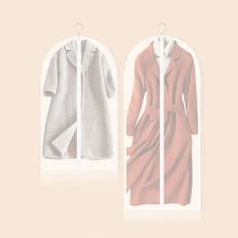 Костюм чехол-мешочек чехол для одежды для дома водонепроницаемый протектор сумка для хранения с молнией прозрачное покрытие из ткани