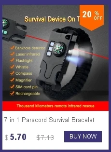 Multi-functional Paracord Bracelet Outdoor Camping Survival Watch Paracord 550 Rope Buckle Tent Tight braided Paracord Band