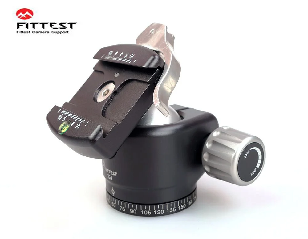  FITTEST X4 Professional Portable Panoramic Low Profile Ball Head Tripod Head Panoramic Head For DSL