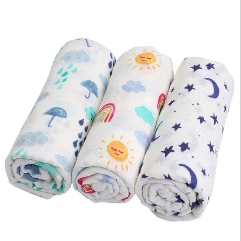 

Baby Swaddle Blanket Bamboo Newborn Infant Bamboo Cotton Swaddles Blankets Baby Boy Girl Gauze Wrap Swaddleme Manta 120*120cm