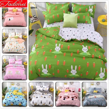 

Adult Kids Child 3/4 pcs Bedding Set Soft Cotton Bed Linen 150x200 180x220 200x230 220x240 Quilt Duvet Cover Bedspreads Bedlinen