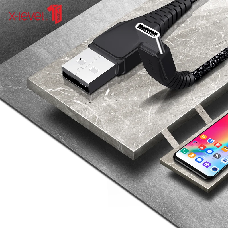 X-Level usb type-C кабель для samsung Note 9 USB-C быстрой зарядки type-C кабель для Xiaomi mi 9 mi x 3 One Plus 7 Pro USB C зарядное устройство