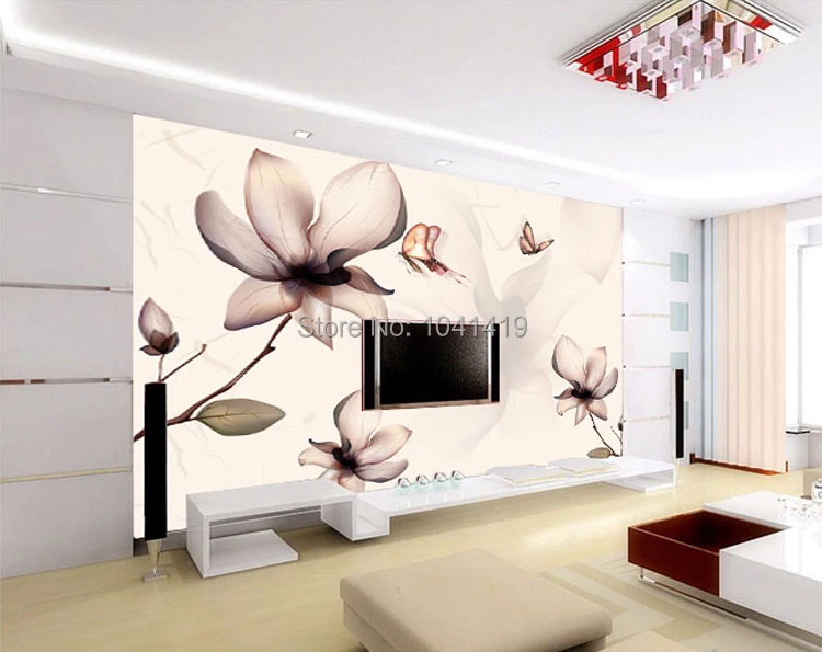 На заказ 3D фотообои китайская картина с магнолией настенная современная простая стильная гостиная обустройство дома настенная бумага