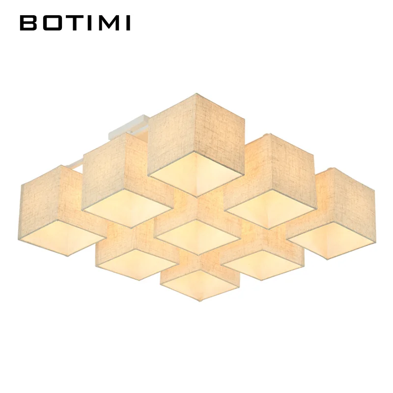 Lustre de Madeira Maciça para Sala Lustres para Sala Botimi Estar Ferro Abajur Lustre Iluminação Jantar Casa Lâmpada Led 18 chandelier lighting