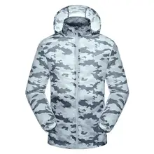 TECTOP Летние виды спорта на открытом воздухе Пешие прогулки мужские камуфляжные солнечные защитные кожаные куртки мужские легкие дышащие тонкие куртки
