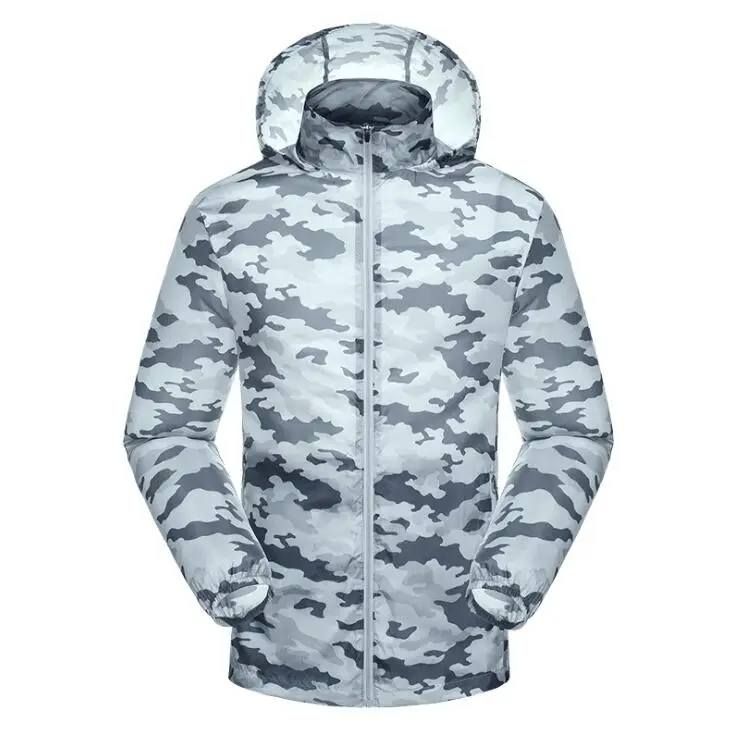 

TECTOP Summer Outdoor Sports Hiking Men Camouflage Sun-protective Skin Jackets male Lightweight Breathable Thin jackets