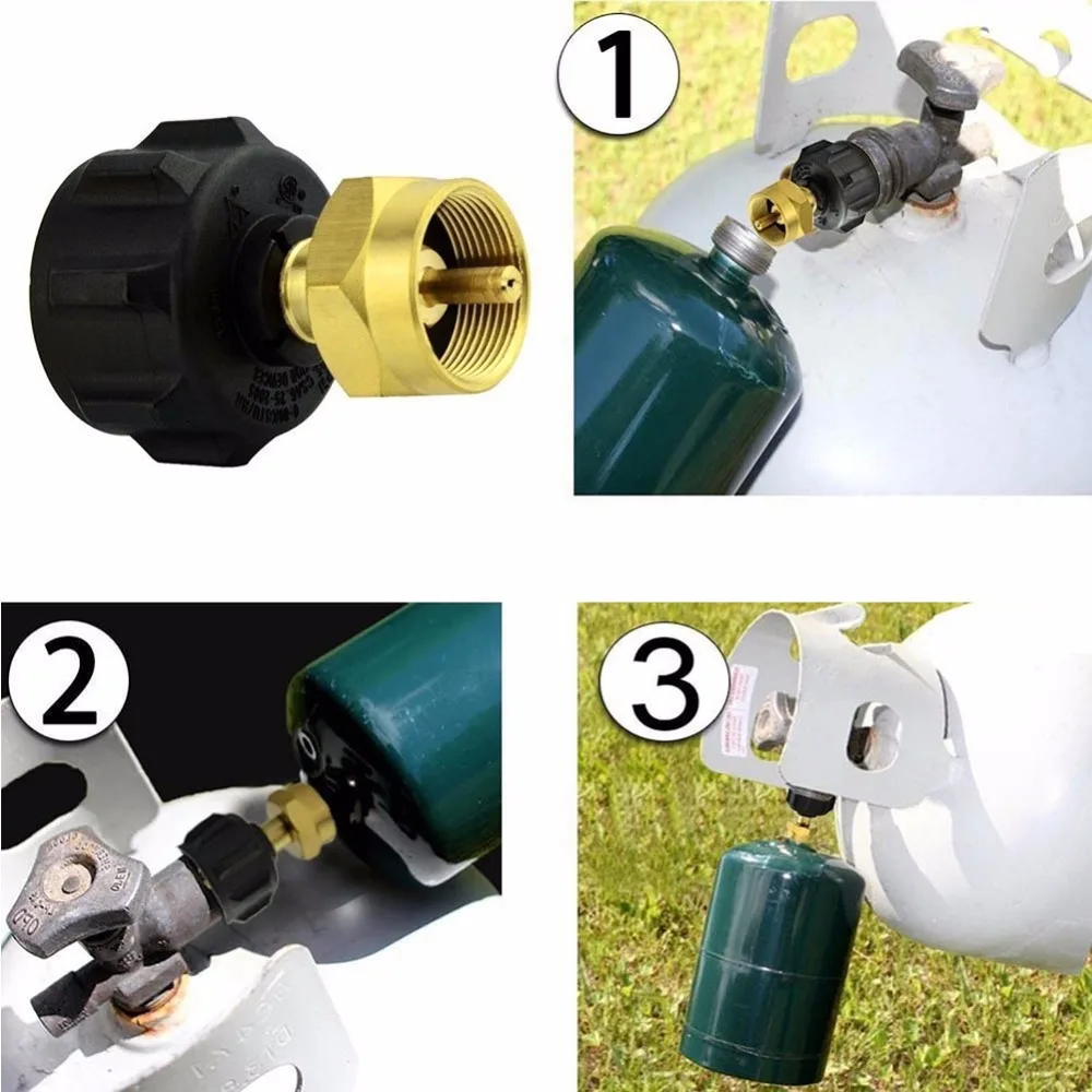 

1 LB Gas Propane QCC1 Regulator Valve Propane Refill Adapter Outdoor BBQ New
