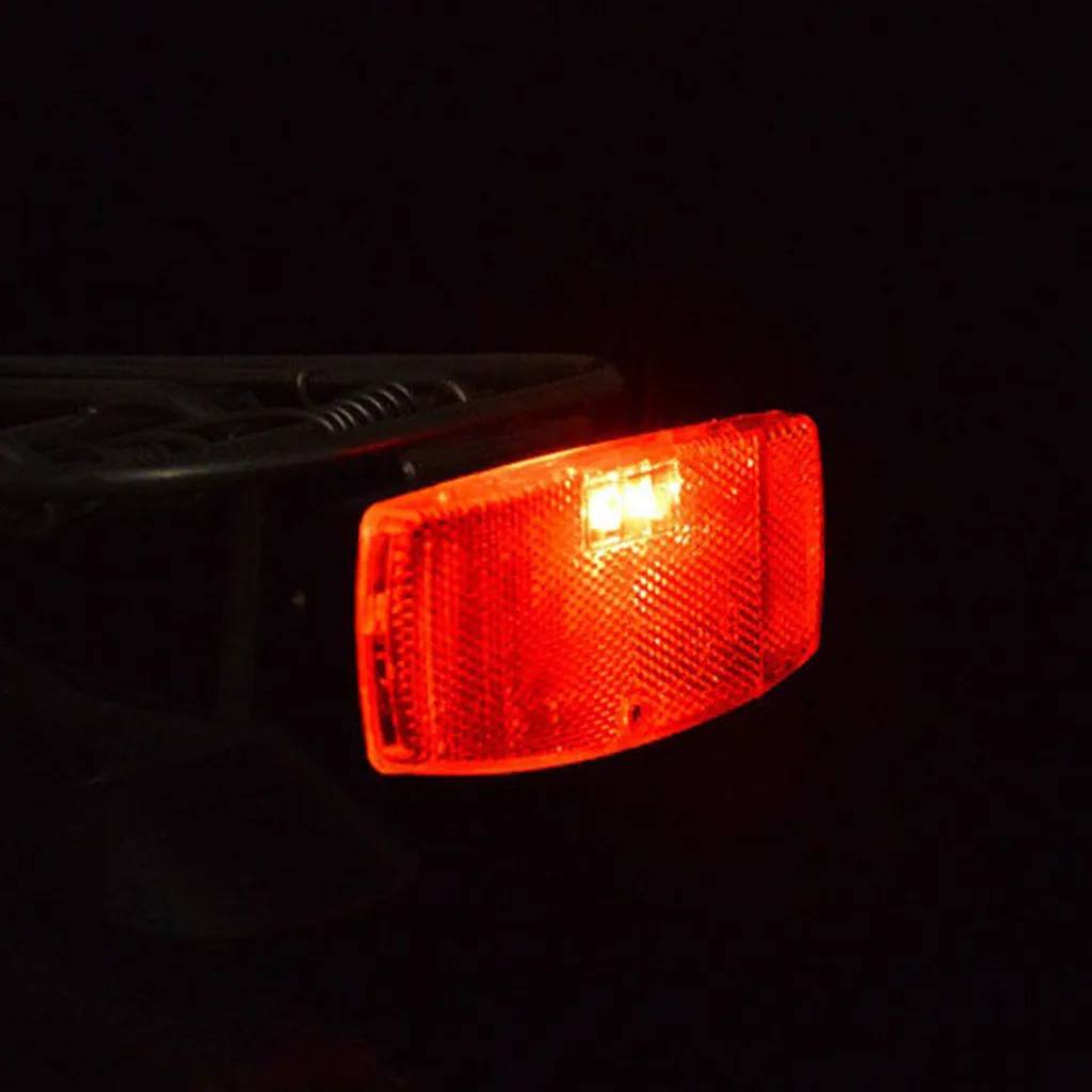 

PROBE SHINY 2019 New Bicycle Rack Tail Safety Caution Warning Reflector Disc Panier Rear Reflective Mar