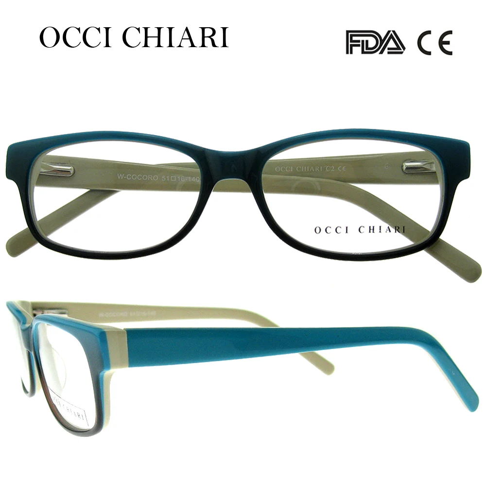 OCCI CHIARI, новинка, Модный женский светильник с защитой от синих линз, ацетатные очки, оптические прозрачные женские оправы, очки, W-COCORO