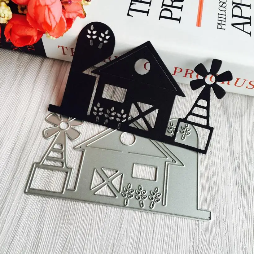 Cutting Dies Metal Carbon steel Scrapbooking Crafts DIY House Card
