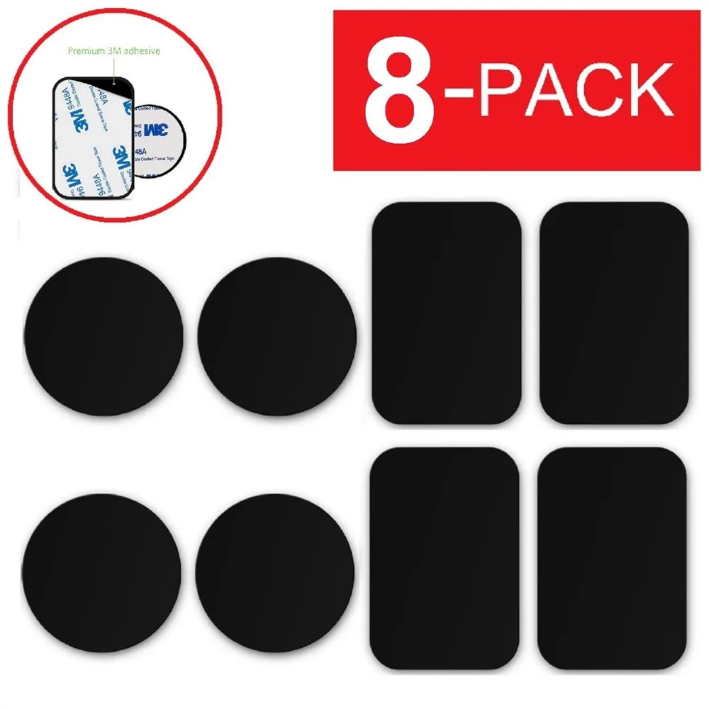 

hone holder stand finger ring holder 8-PACK Metal Plates Adhesive Sticker Replace For Magnetic Car Mount Phone Holder z7