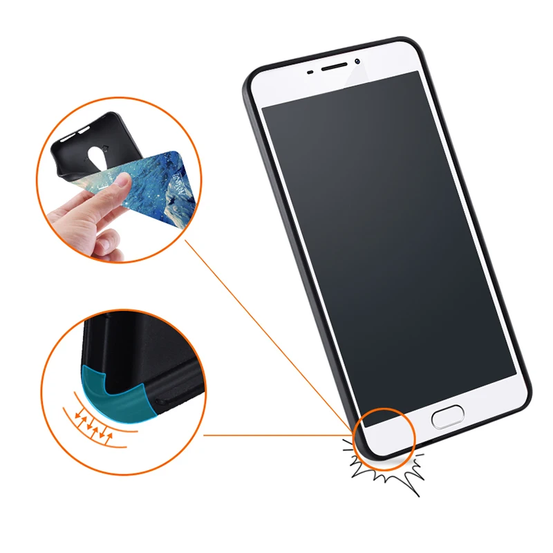 Meizu Mx6 Case Original Cover for Meizu Mx6 Case bag Cover Skin Wolf Fish Skull mx6 Fundas 100% BiNFUL 4