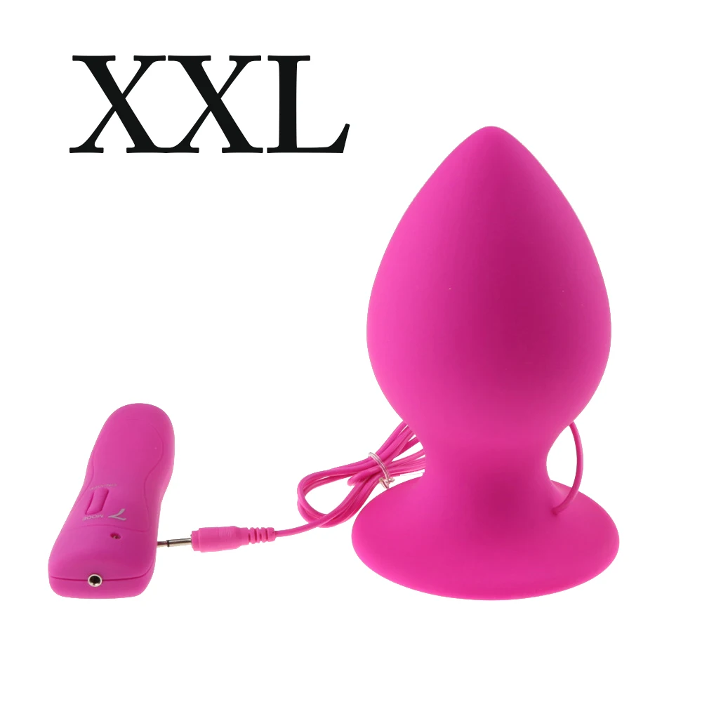 Super Big Size 7 Mode Vibrating Silicone Butt Plug Large Anal Vibrator Huge Anal Plug Unisex Erotic Toys Sex Products 4