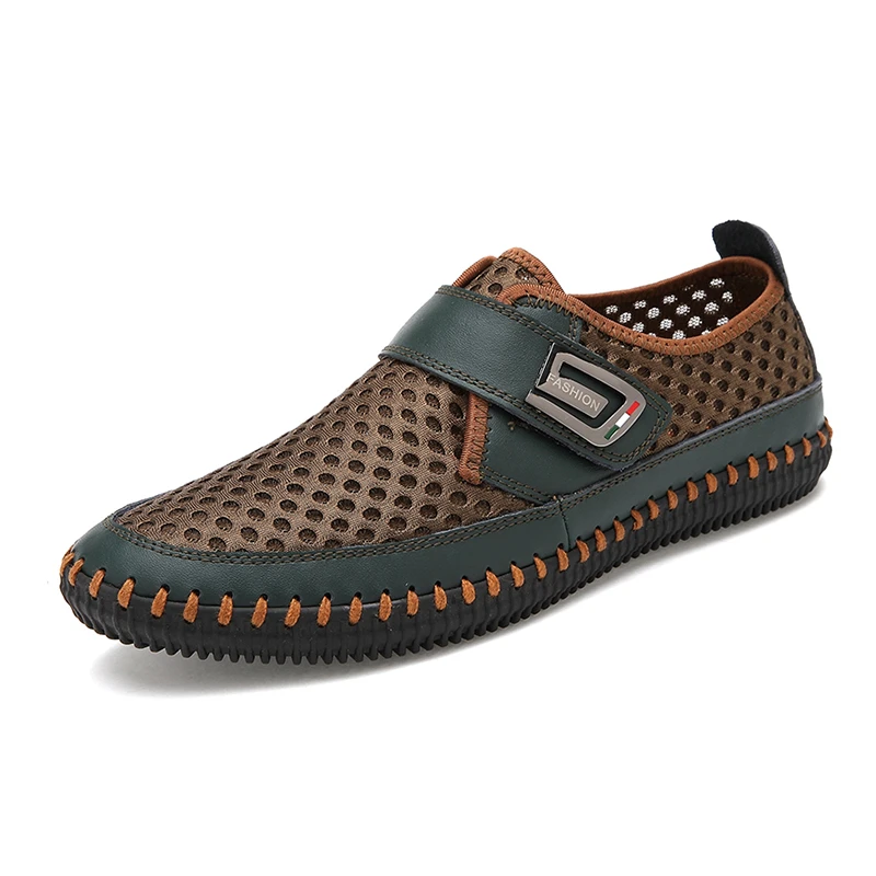 Mocassins Miubu Casual Des À Confortable Hommes Nouveau green Respirant Chaussures gray Mode Conduite De Vente La Brown Chaude Marque qwIAw