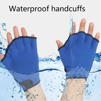 

1 pair Sports Swimming Paddle Gloves Hand Webbed Training Diving Gloves Hand Fins Surfing Water Swimming Gloves Flippers Palm