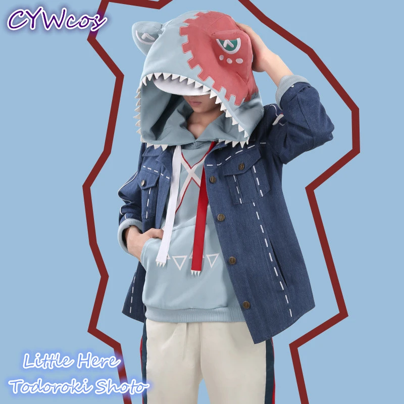 

Little Here Todoroki Shoto My Hero Academia Lovely Cute Dinosaur Series Cosplay Costume Coat+Shirt+Pants+Hat