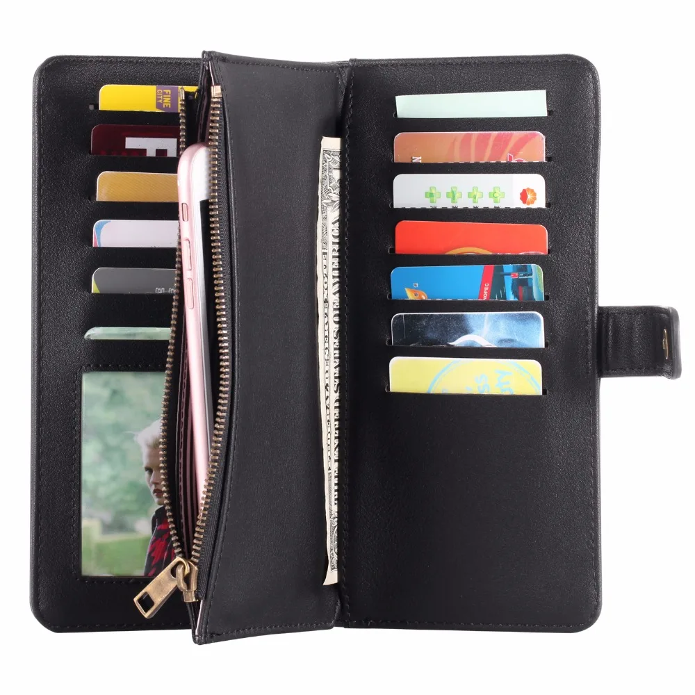 6.5 inch Universal mobile phone wallet case bag For sumsung Note8