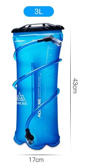 AONIJIE 1.5L/2L/3L Открытый Велоспорт Бег Складная ТПУ сумка для воды спортивная Гидратация мочевого пузыря для кемпинга Пешие прогулки альпинизм - Цвет: 3L