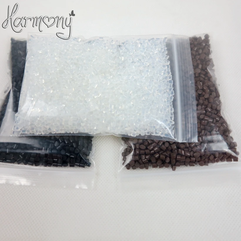 HARMONY STOCK 300g/lot 100% Italian black brown White 3 colors Keratin Glue Grain Strong Adhesion Gule